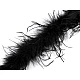 Boa – straußenfedern, 21–24 g, länge 1,8 m - Schwarz (1 Stück)
