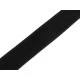 Klettverschluss mit haken und schlaufen auf derselben seite, breite 38 mm - Schwarz (1 Meter)