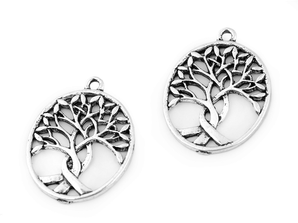 Anhänger-Lebensbaum, 24x32 mm (2-teiliges Paket) Anhänger-Lebensbaum, 24x32 mm (2-teiliges Paket)