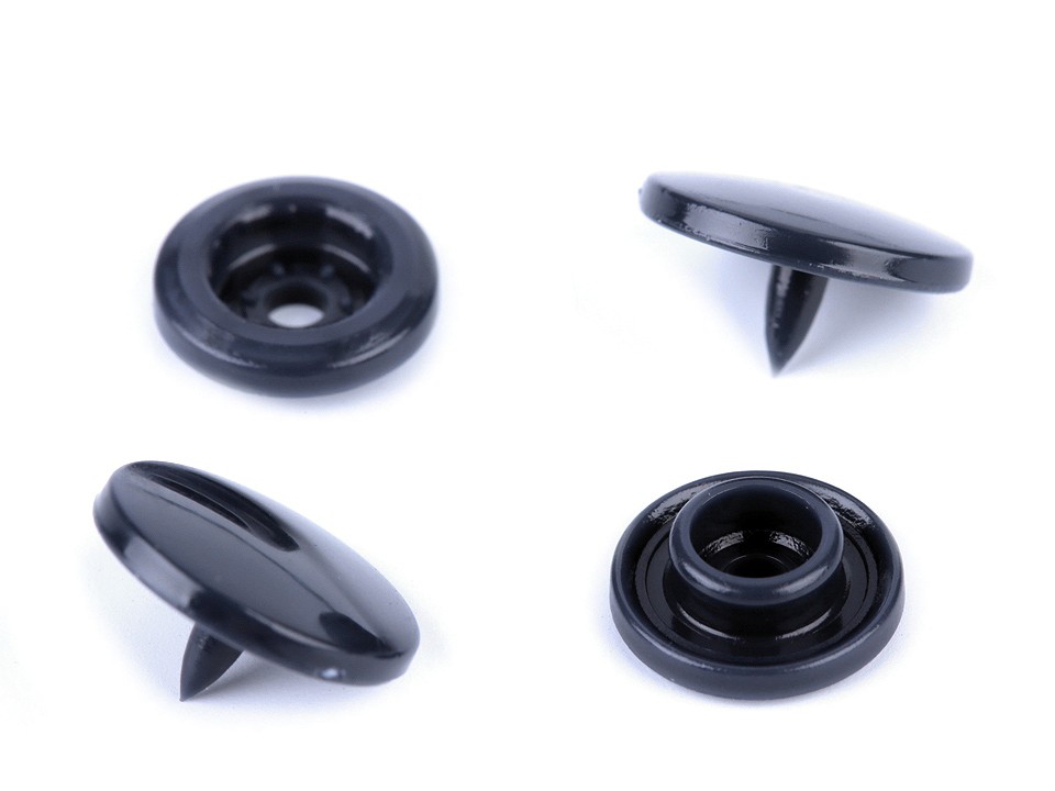 Plastikklammern Durchmesser 12 mm (Pack 50 Sätze) - Dunkelblau
