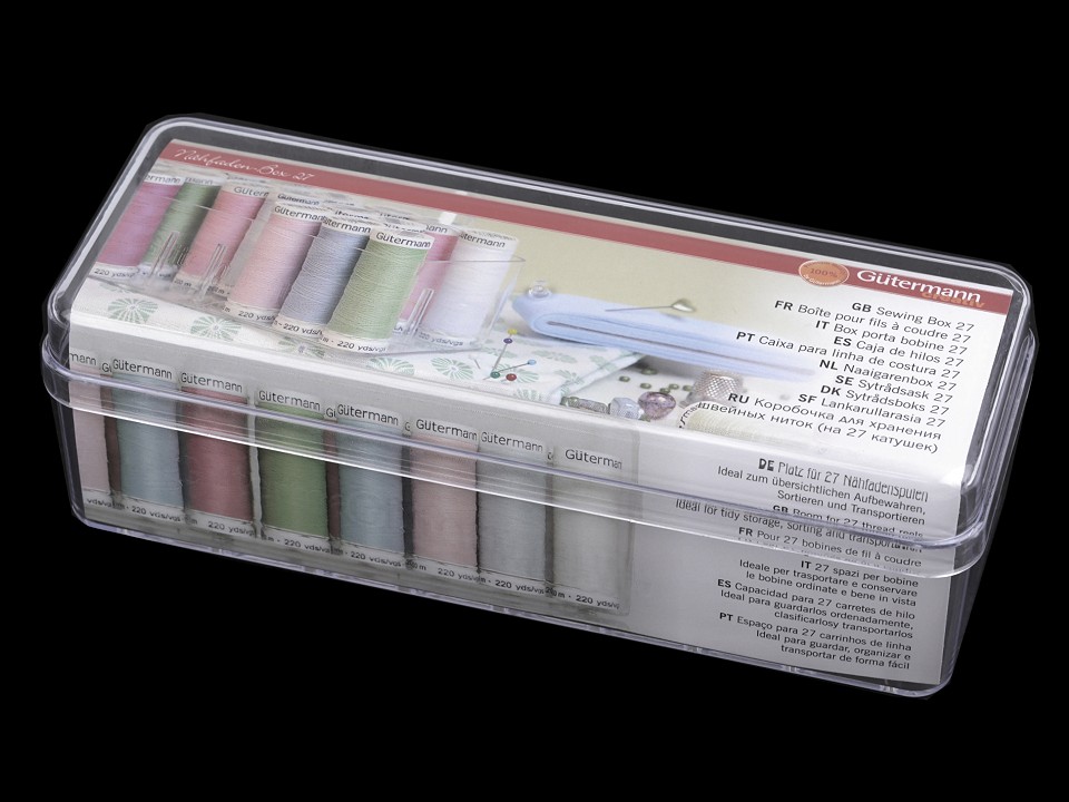 Box für 27 Thread-Papiots - transparent Box für 27 Thread-Papiots - transparent
