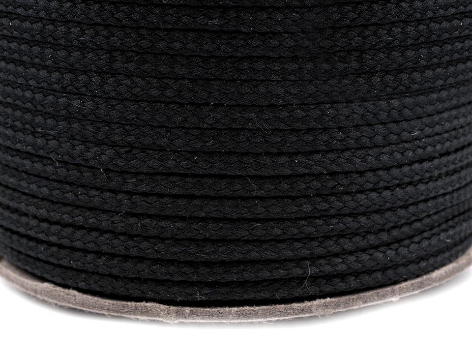 Polyesterschnur Ø4 mm (rolle 100 m) - schwarz