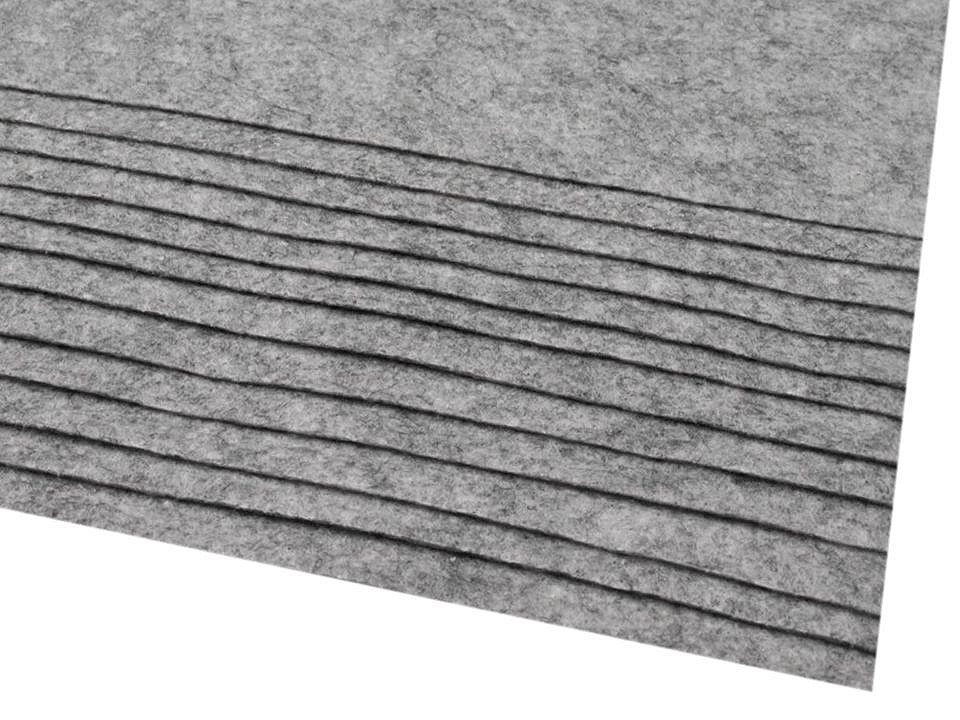 Blätter Filz, 20x30 cm, 166 g / m², 2 Stück - Grau Blätter Filz, 20x30 cm, 166 g / m², 2 Stück - Grau