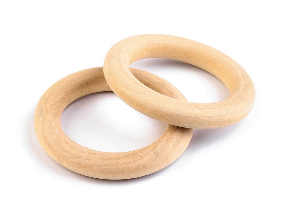 Holzringe, Ø33 mm (Pack 10 Stück) - offene Natur