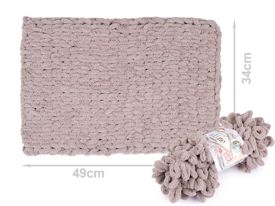 Strickgarn Alize Puffy 100 g, creme Strickgarn Alize Puffy 100 g, creme