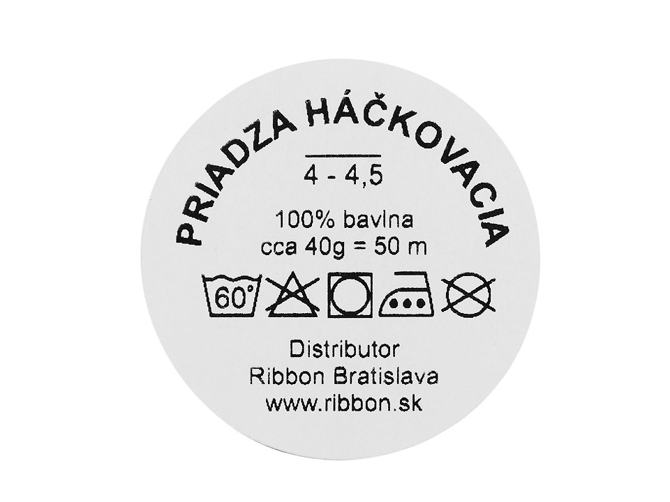 Häkelgarn aus Baumwolle 40 g, weiß