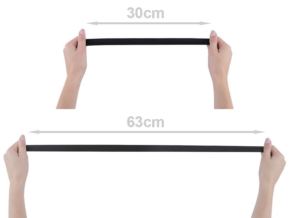 Elastische Vorspannung, Breite 20 mm (25 m Kard) - nackt Elastische Vorspannung, Breite 20 mm (25 m Kard) - nackt