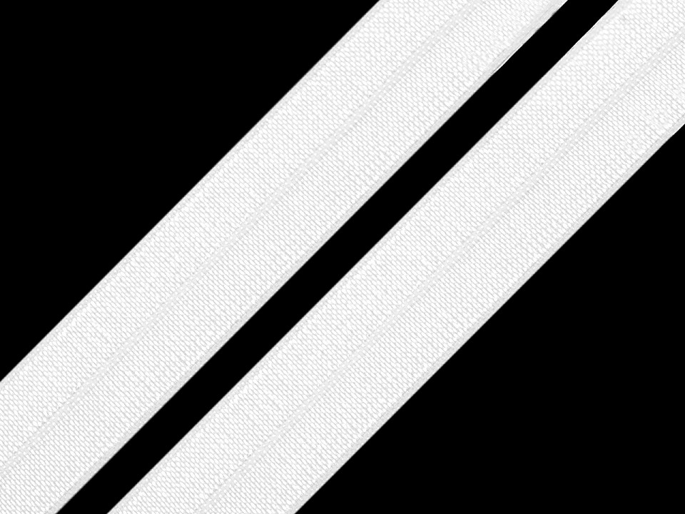Elastische Vorspannung, 19 mm breit - Weiß Elastische Vorspannung, 19 mm breit - Weiß
