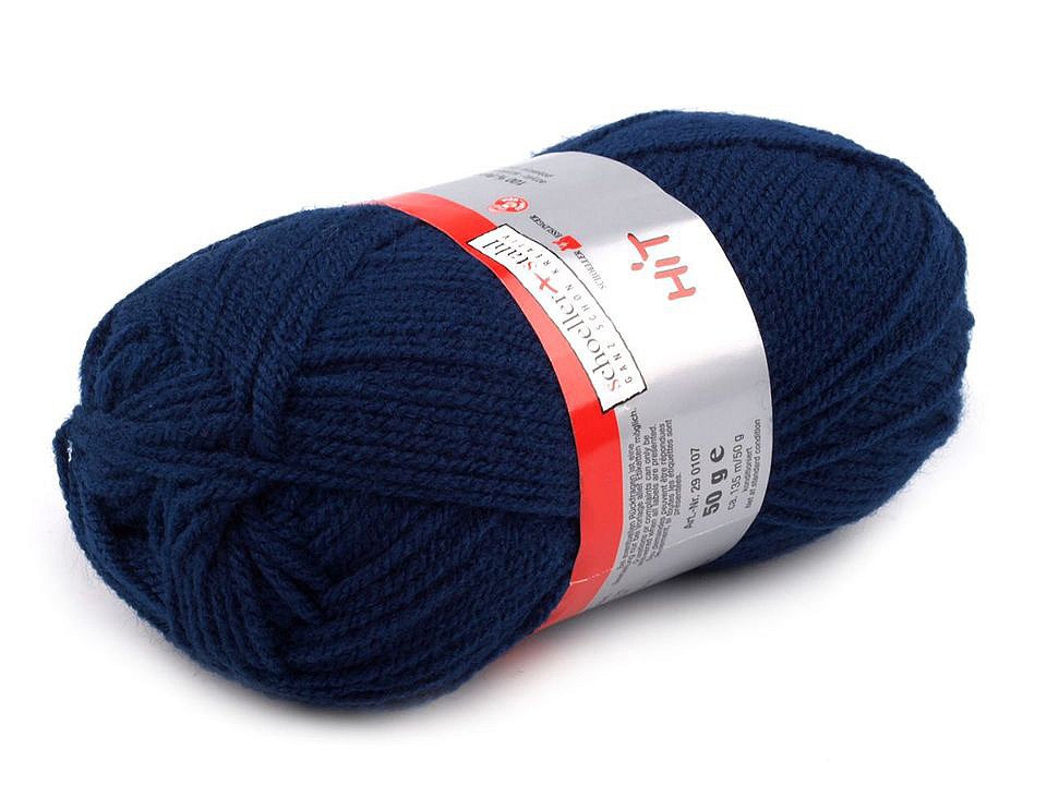 Strickgarn Hit 50 g - dunkelblau Strickgarn Hit 50 g - dunkelblau