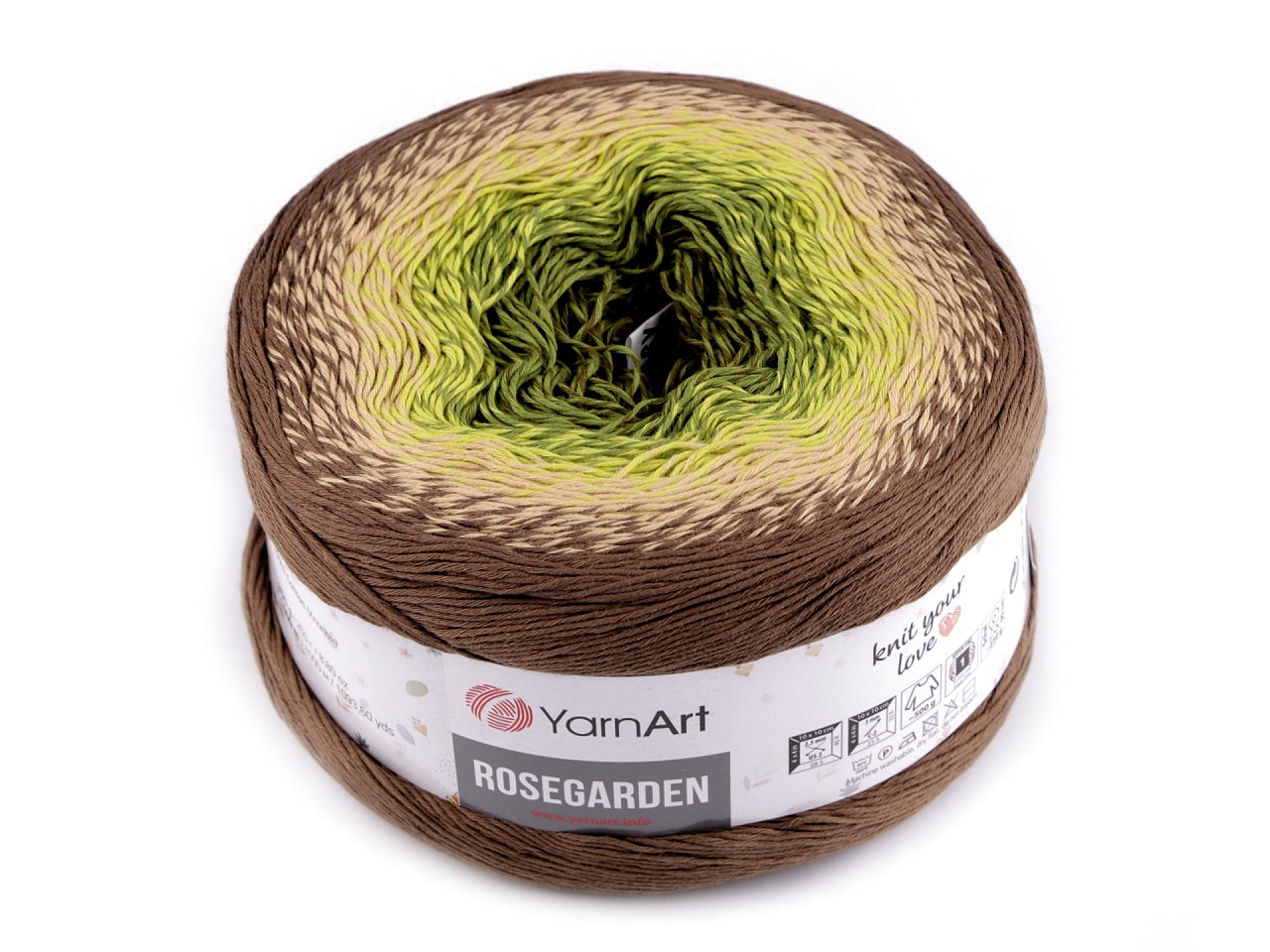 Rosegarden Strickgarn Baumwolle 250 g, braun Rosegarden Strickgarn Baumwolle 250 g, braun