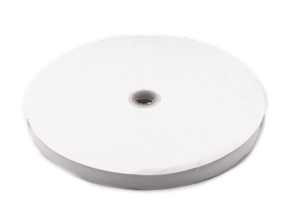 Klettverschluss Haken selbstklebend Breite 20 mm, White, 25 m