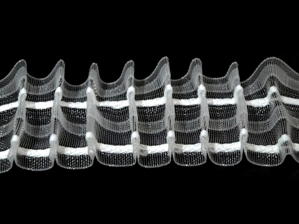 Gardinenband Bleistiftfalten Breite 50 mm, Transparent, 50 m Gardinenband Bleistiftfalten Breite 50 mm, Transparent, 50 m