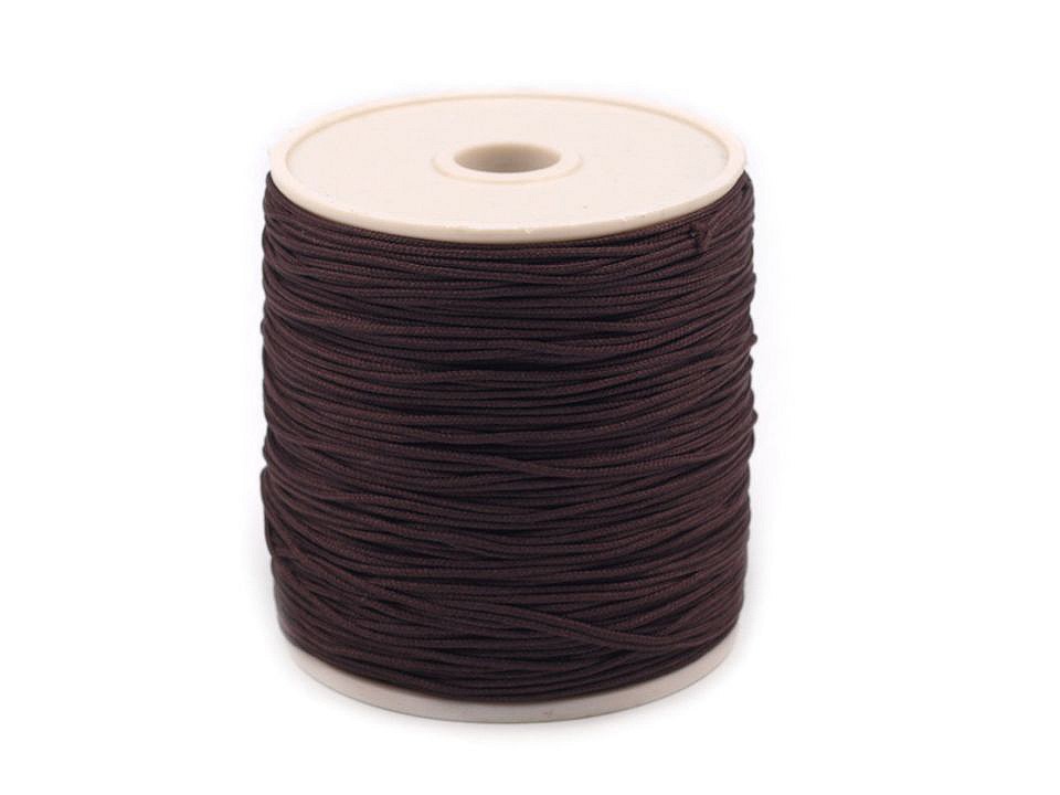 Kordel PES Ø0,5 mm, Schokolade-braun Kordel PES Ø0,5 mm, Schokolade-braun