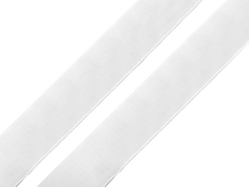 Klettverschluss Haken selbstklebend Breite 20 mm, White, 25 m