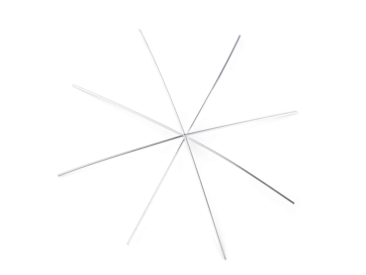 Stern / Weihnachtsschneeflocke Drahtschablone Ø9 cm, 5 Stück Stern / Weihnachtsschneeflocke Drahtschablone Ø9 cm, 5 Stück