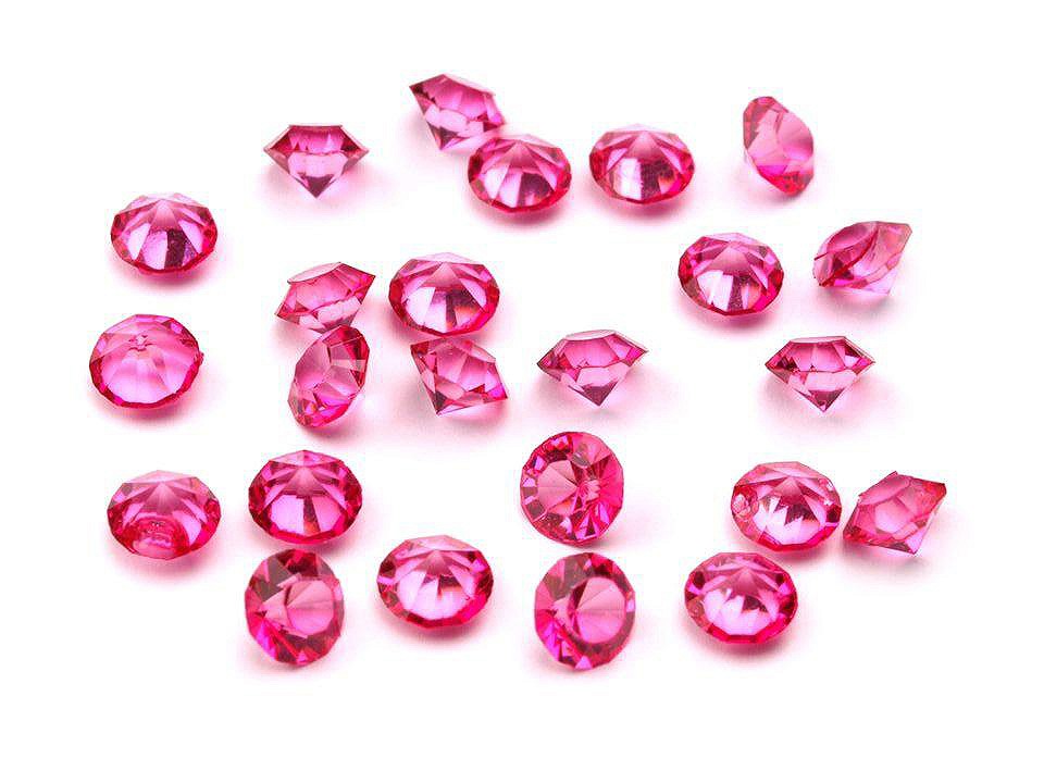 Geschliffene Strasssteine SS16 Hot-Fix Diamanten für Hochzeit, Fandango Pink, 10 g