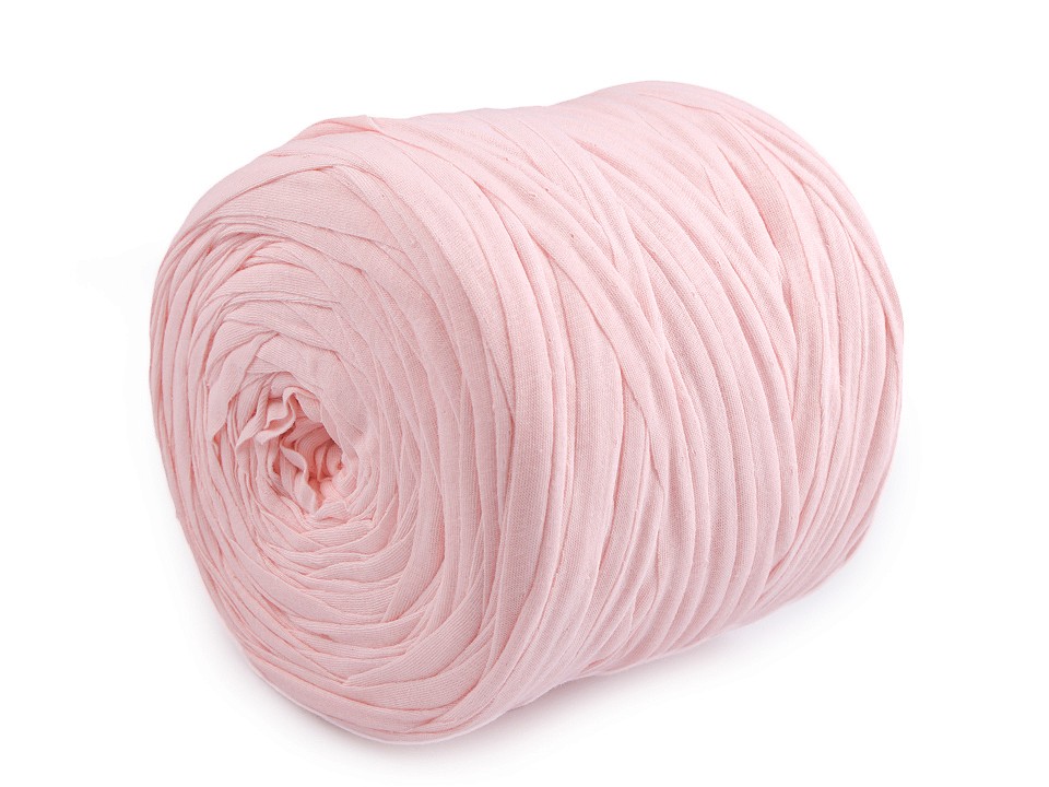 Spaghetti-Strickband, 650-700 g - hellrosa Spaghetti-Strickband, 650-700 g - hellrosa