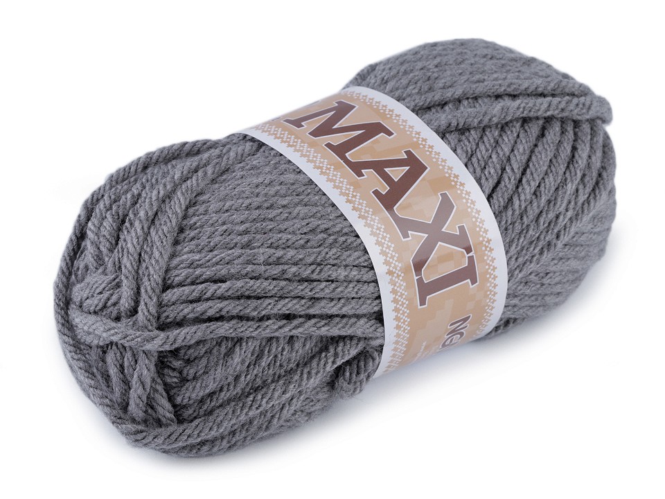 Jumbo Maxi Strickgewinde, 100 g - neutral grau Jumbo Maxi Strickgewinde, 100 g - neutral grau