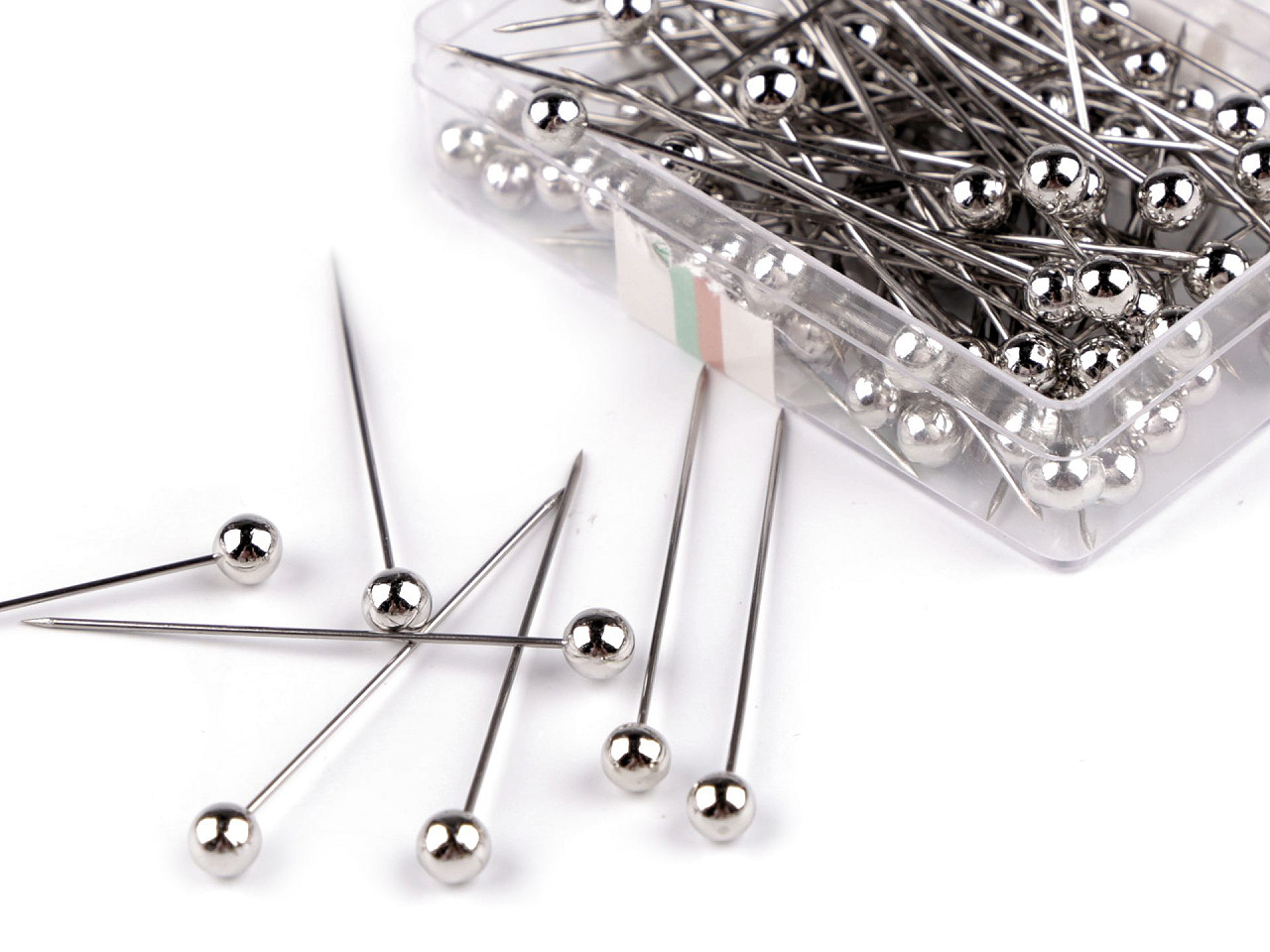 Stecknadeln aus rostfreiem stahl dekorativ, länge 38 mm - Kupfern (20 Dosen)