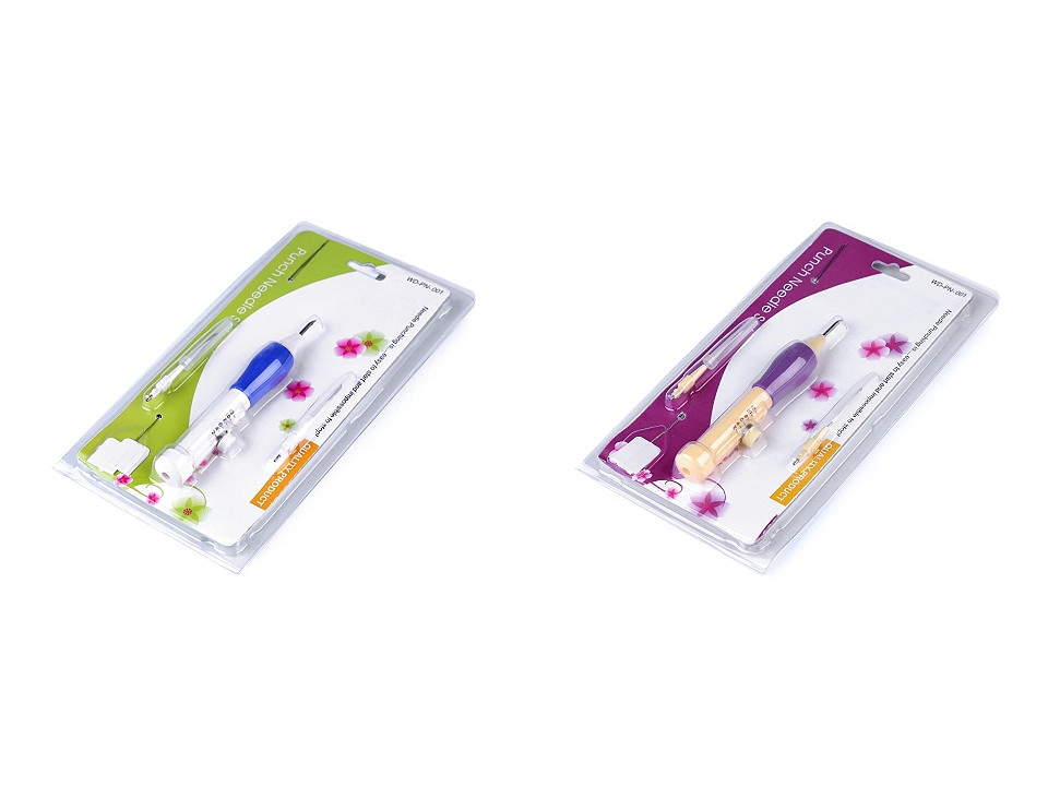Punch nadel / stickerei stift - stickset - Lila (1 Set)