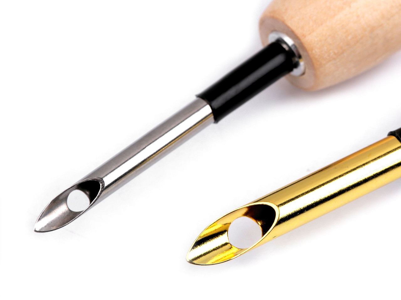 Punchnadel mit holzgriff ø 3,5 mm, ø 5 mm - Natürlich hell (1 Stück)