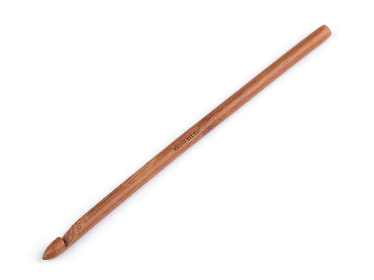 Bambus-häkelnadel, gr. 6; 7; 8; 10 - Bambus dunkel (5 Stücke)