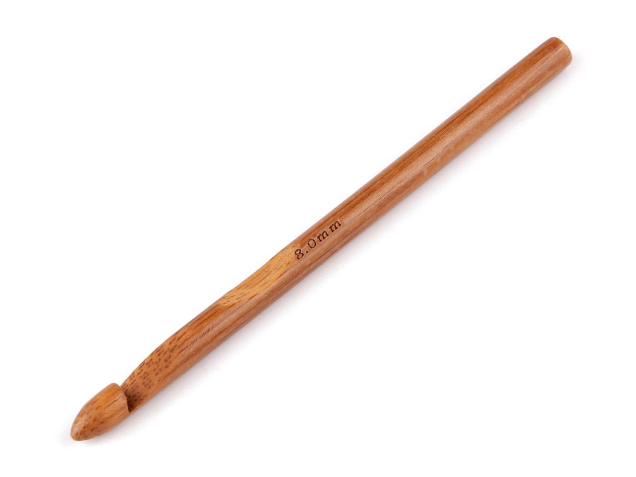 Bambus-häkelnadel, gr. 6; 7; 8; 10 - Bambus dunkel (5 Stücke)