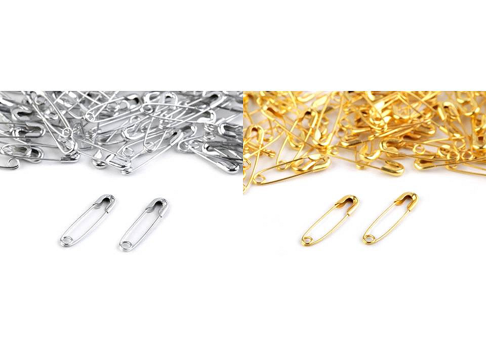 Sicherheitsnadeln länge 20 mm geschüttet - Silber (2000 Stücke)