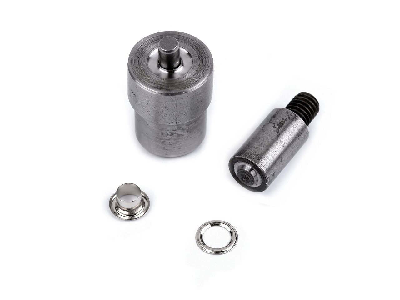 Aufsatz zum nieten von ösen, innen-ø 6 mm - Nickel (1 Stück)