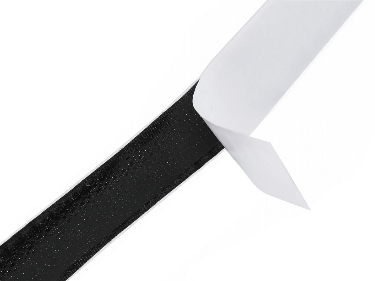 Klettverschluss haken selbstklebend breite 20 mm - Schwarz (25 Meter)