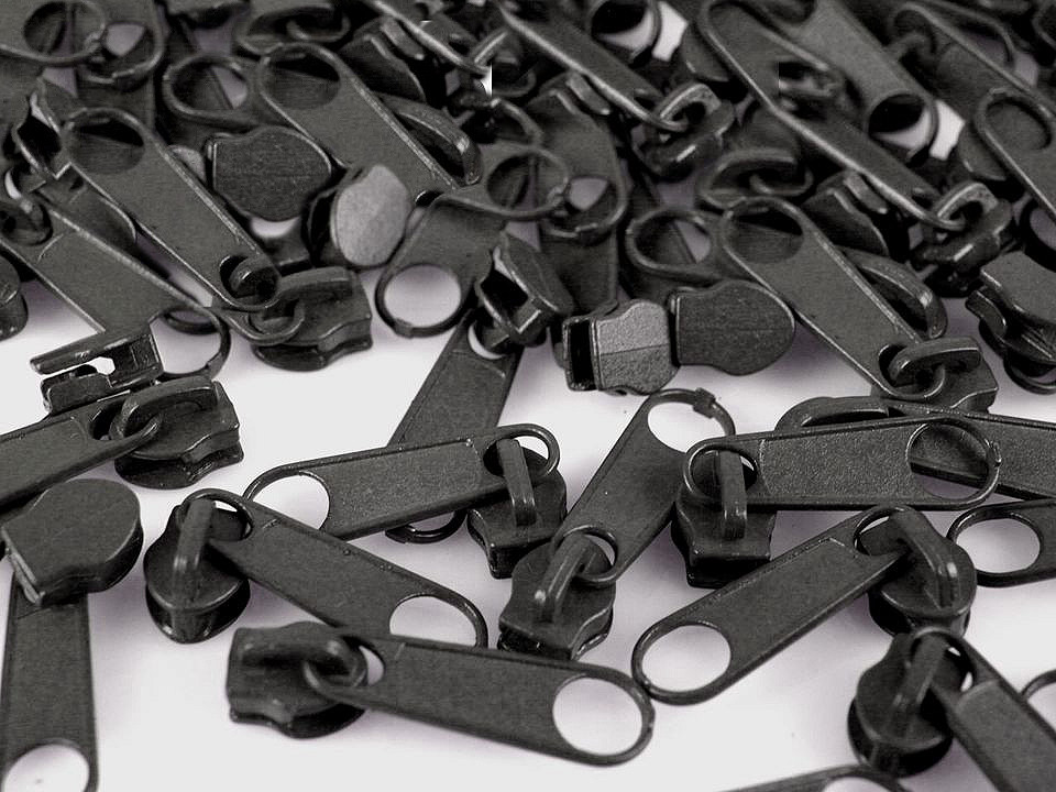 Schieber für spiralreißverschlüsse nr. 3 für pol-meterware - Altmessing (10 Stücke)