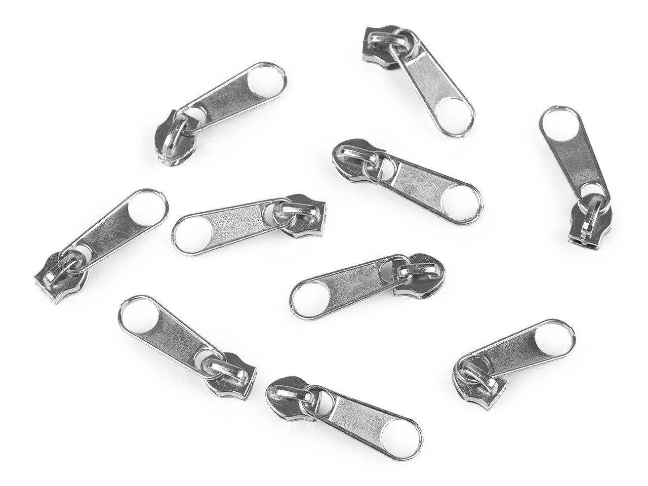 Schieber für spiralreißverschlüsse nr. 3 für pol-meterware - Altmessing (10 Stücke)