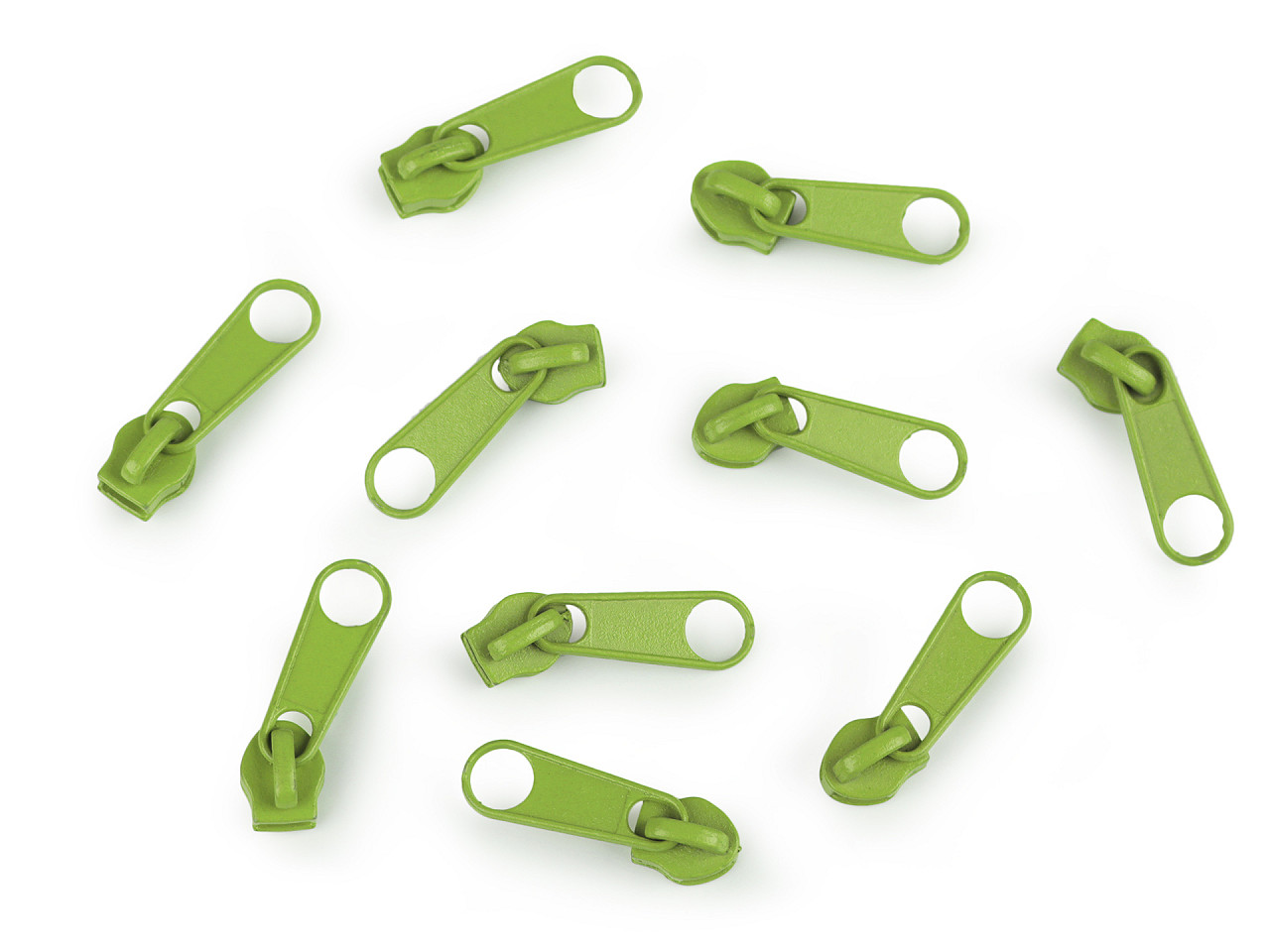 Schieber für spiralreißverschlüsse nr. 3 für pol-meterware - Altmessing (10 Stücke)