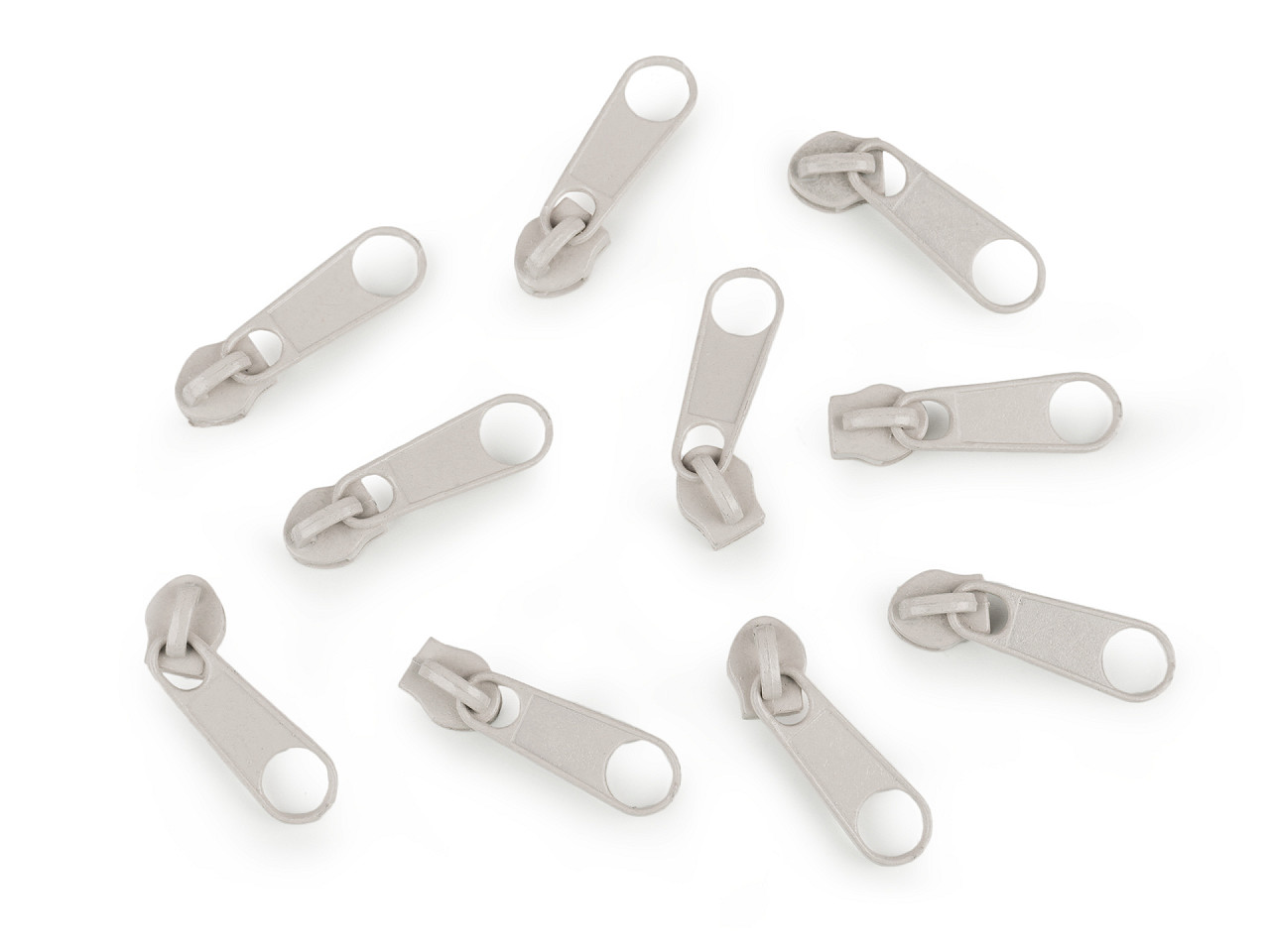 Schieber für spiralreißverschlüsse nr. 3 für pol-meterware - Altmessing (10 Stücke)