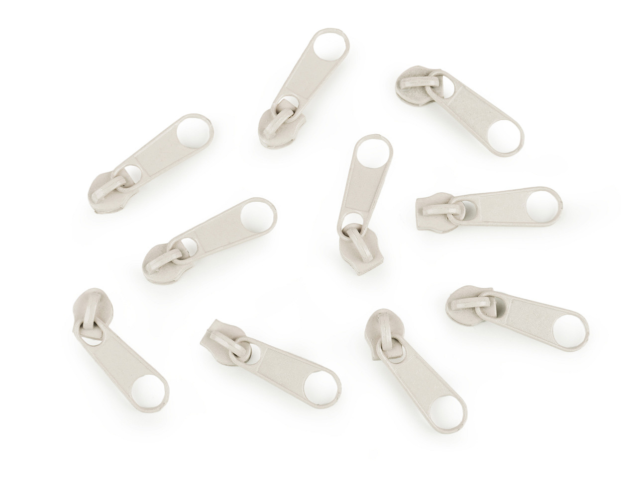 Schieber für spiralreißverschlüsse nr. 3 für pol-meterware - Altmessing (10 Stücke)