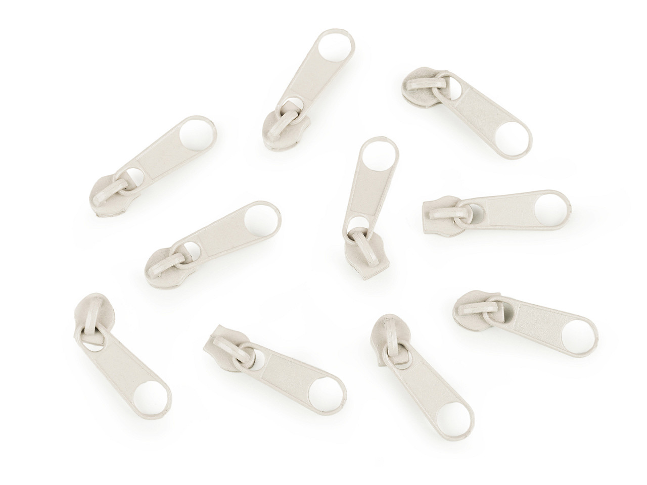 Schieber für spiralreißverschlüsse nr. 3 für pol-meterware - Altmessing (10 Stücke)