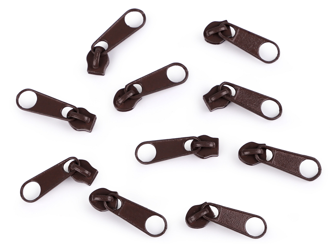 Schieber für spiralreißverschlüsse nr. 3 für pol-meterware - Altmessing (10 Stücke)