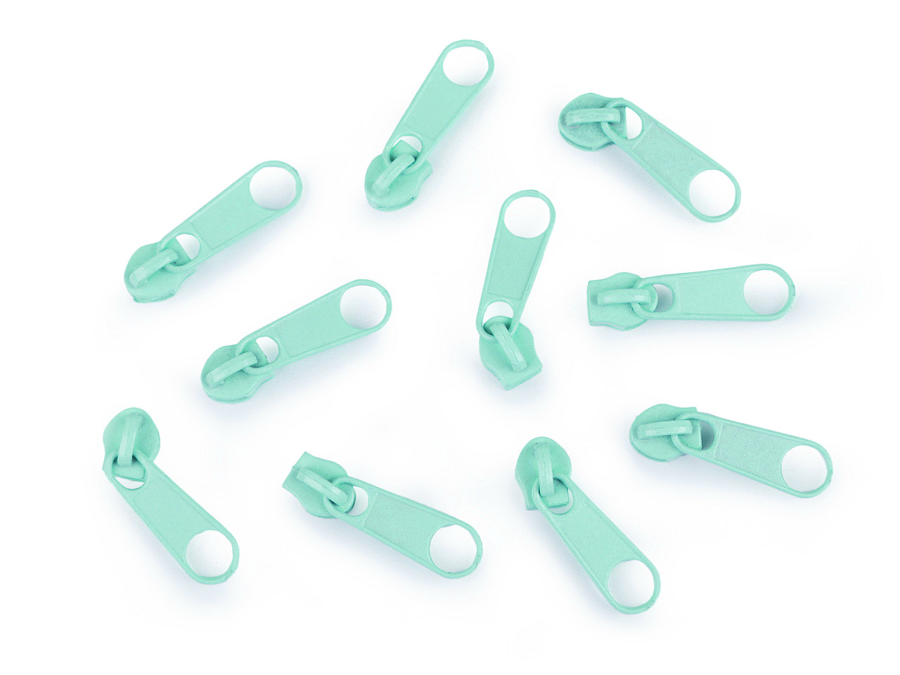 Schieber für spiralreißverschlüsse nr. 3 für pol-meterware - Altmessing (10 Stücke)