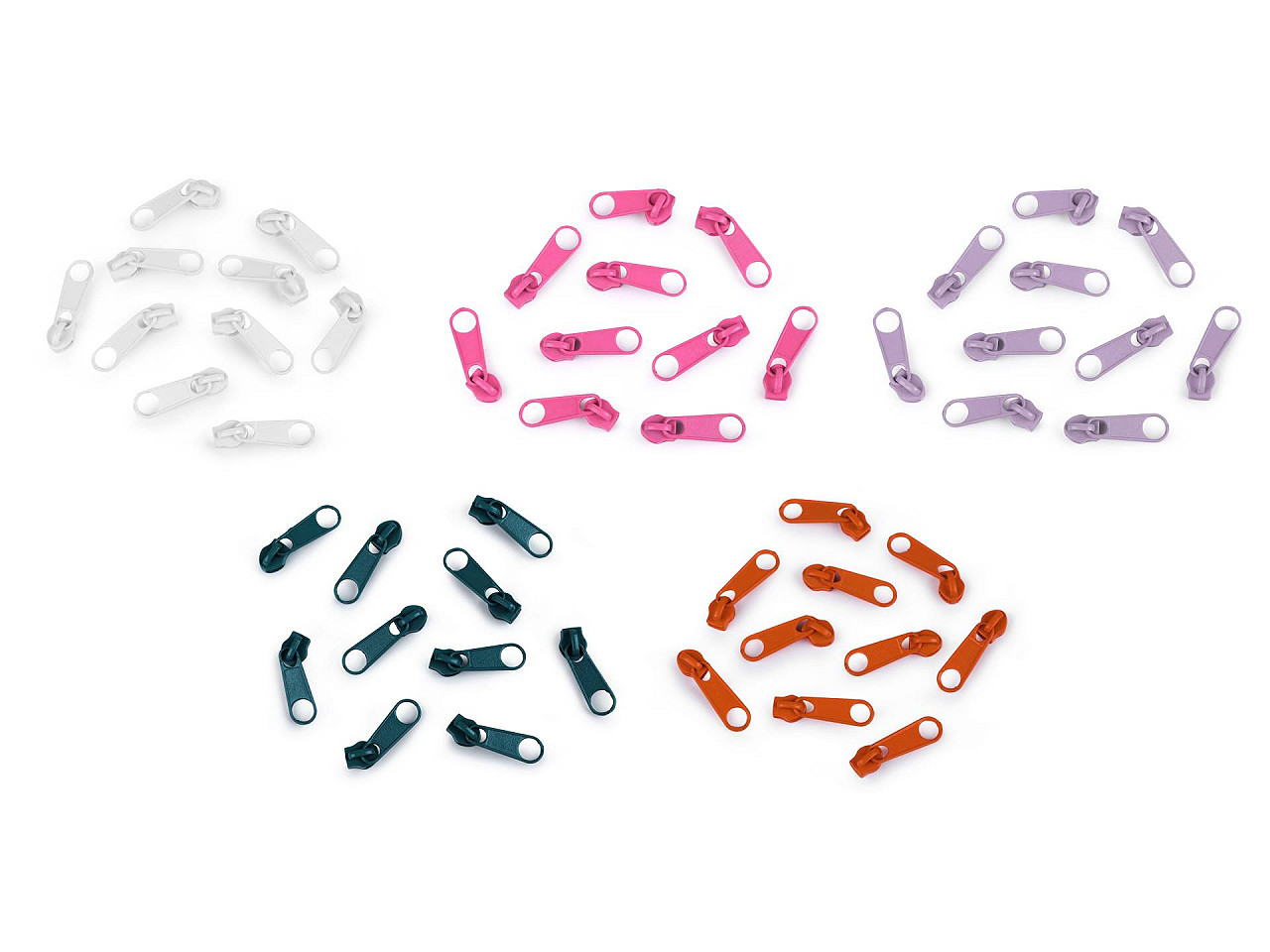 Schieber für spiralreißverschlüsse nr. 3 für pol-meterware - Altmessing (10 Stücke)