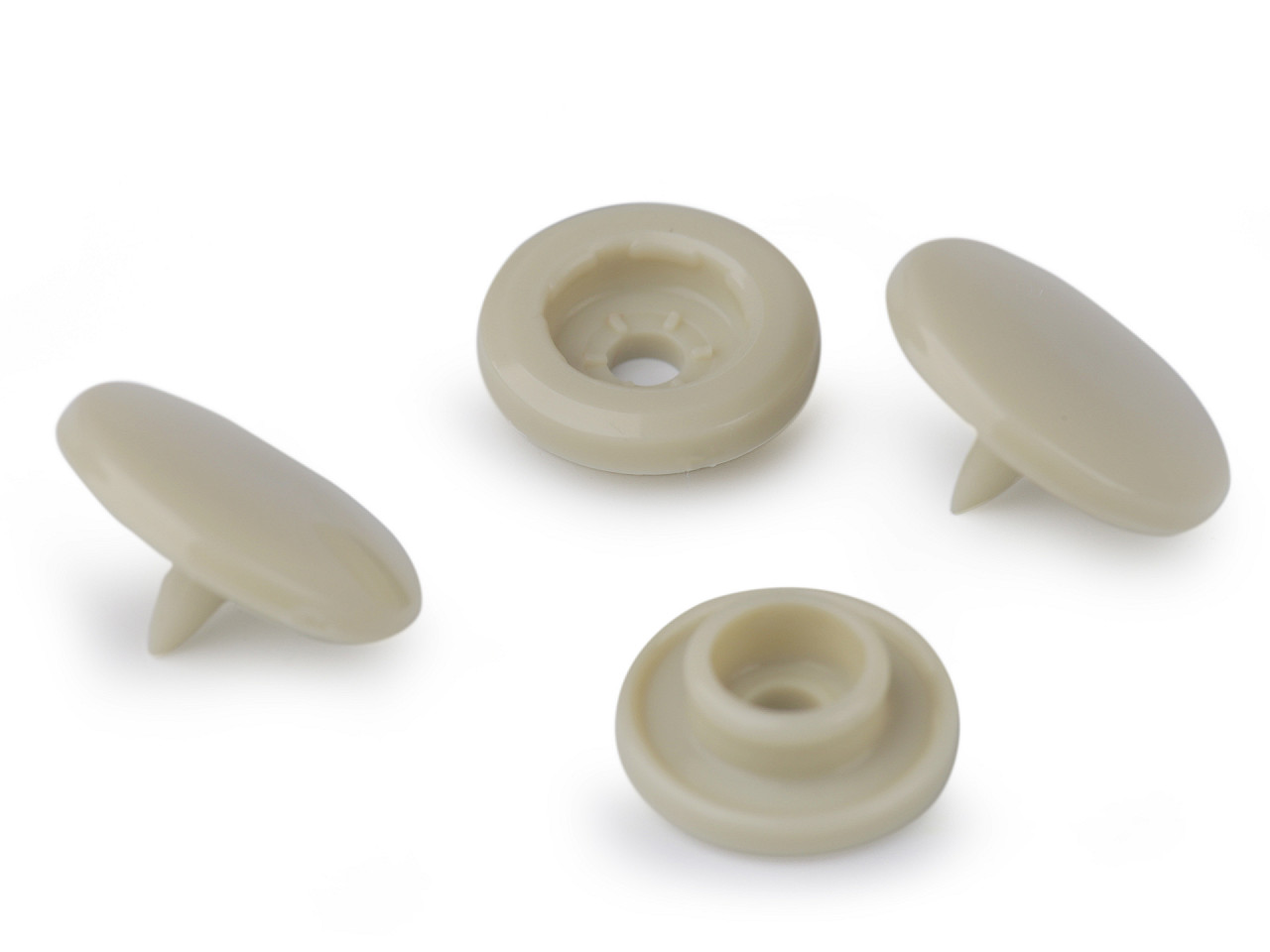 Kunststoff-druckknöpfe/snaps gr. 18" - Gelb (50 Sets)