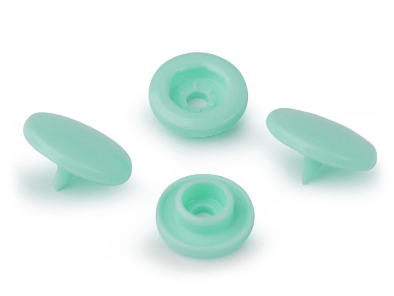 Kunststoff-druckknöpfe/snaps gr. 18" - Gelb (50 Sets)