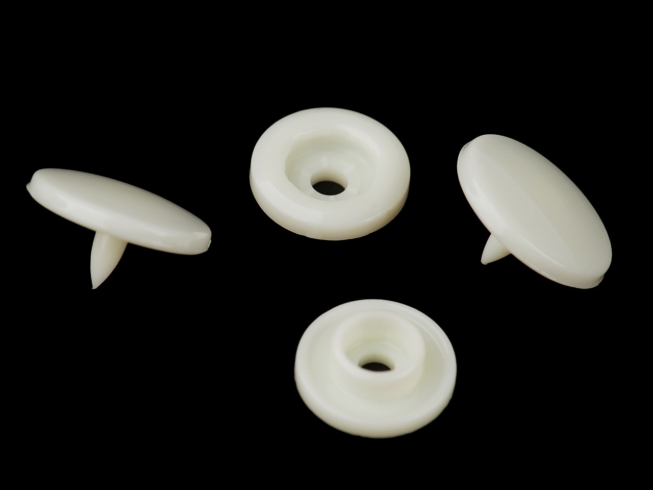 Kunststoff-druckknöpfe/snaps gr. 18" - Gelb (50 Sets)