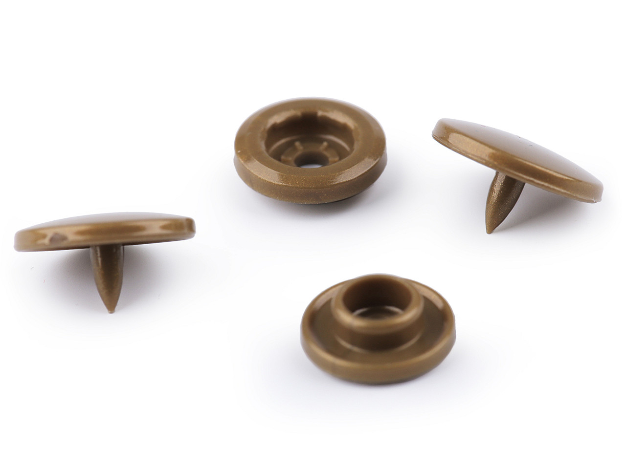 Kunststoff-druckknöpfe/snaps gr. 18" - Gelb (50 Sets)