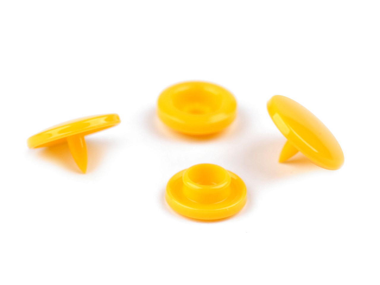 Kunststoff-druckknöpfe/snaps gr. 18" - Gelb (50 Sets)