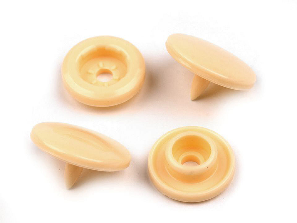 Kunststoff-druckknöpfe/snaps gr. 18" - Gelb (50 Sets)