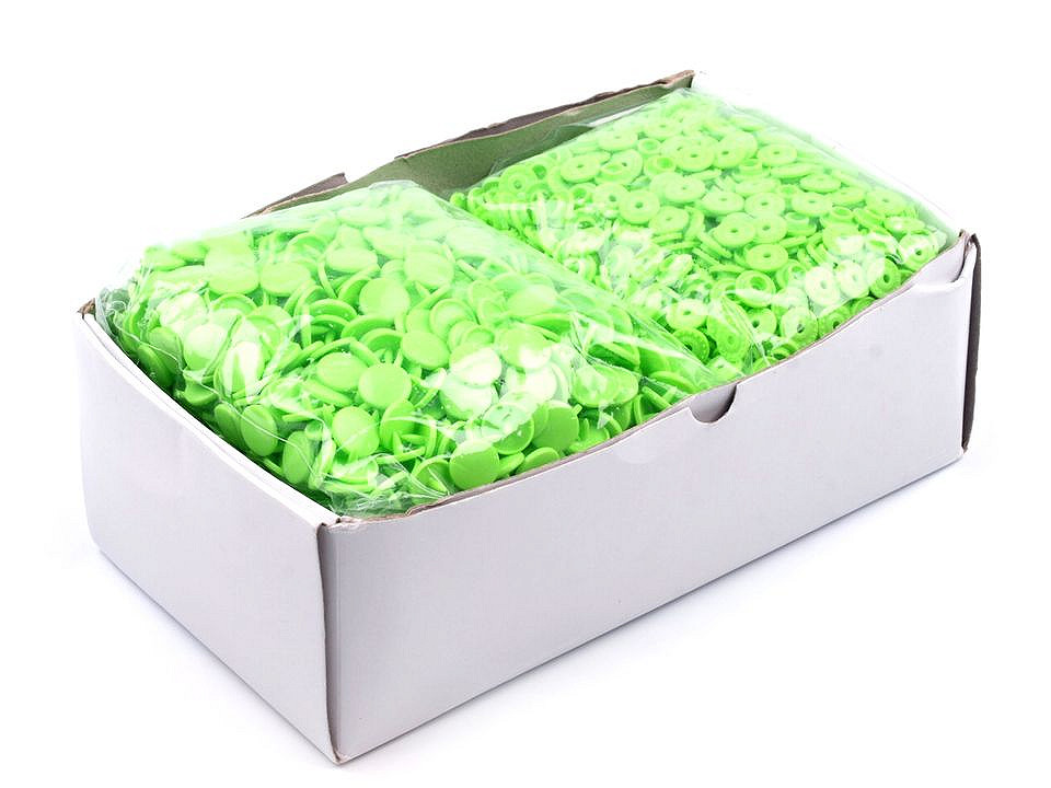 Kunststoff-druckknöpfe/snaps gr. 18" - Gelb (50 Sets)