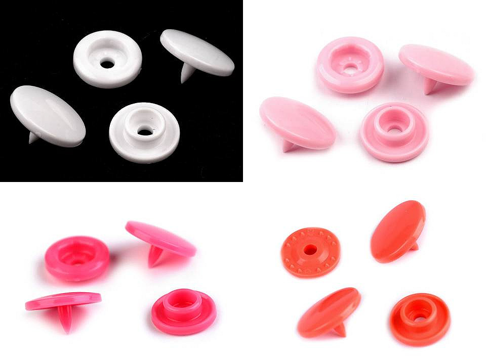 Kunststoff-druckknöpfe/snaps gr. 18" - Gelb (50 Sets)