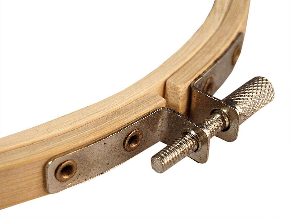 Bambus stickrahmen ø19,7 cm - Bambus hell (10 Stücke)