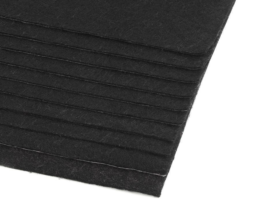 Bastelfilz dekorativ 20x30 cm selbstklebend - Mix (10 Stücke)