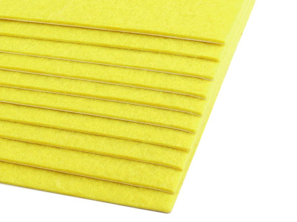 Bastelfilz dekorativ 20x30 cm selbstklebend - Mix (10 Stücke)